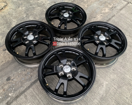 ล้อแม็ก 5รู100 Toyota Prius ขอบ 15 สีดำ สภาพดี
