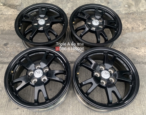 ล้อแม็ก 5รู100 Toyota Prius ขอบ 15 สีดำ สภาพดี
