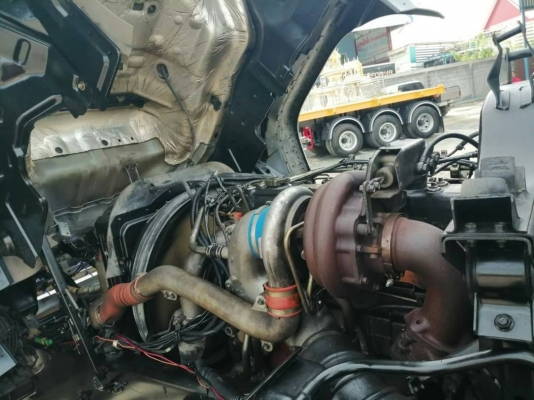 ISUZU GXZ DECA 320 แรง ปี 48 U2 เครื่องดำ หัวเดิมบางยางดี เครื่องแห้ง สิบล้อหัวลากพร้อมหางพื้นเรียบอ