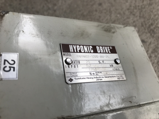 ขายมอเตอร์เกียร์แบบเพลาสวม HyponicDrive Sumitomo 0.2Kw. 380V อัตราทด 1:25 เพลาออกประมาณ 58รอบต่อนาที สภาพสวยใหม่มาก พร้อมใช้งาน มี 4ตัวครับ