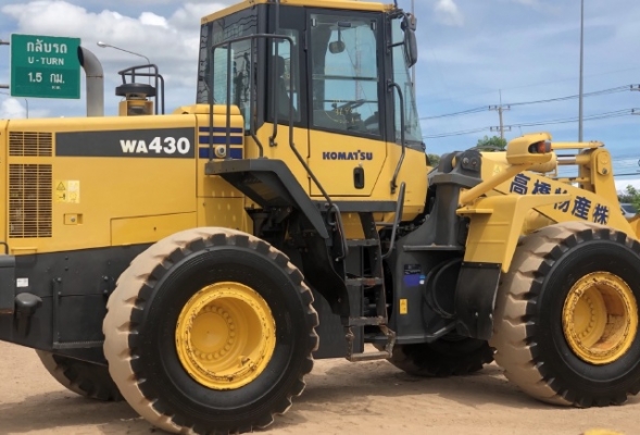 ขายรถตักล้อยาง KOMATSU WA430-6 นำเข้าเองจากญี่ปุ่น สวยพร้อมใช้ มีVDOการทำงานครับ ขายรถตักล้อยาง KOMATSU WA430-6 นำเข้าเองจากญี่ปุ่น สวยพร้อมใช้ มีVDOการทำงานครับ