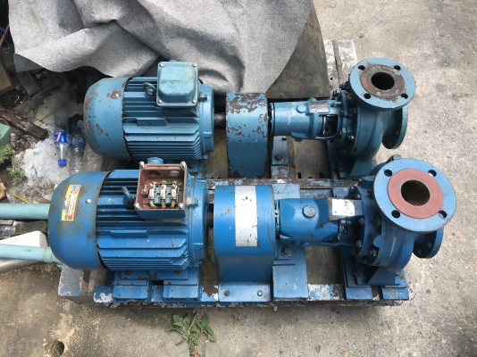 ขายปั๊มน้ำหอยโข่ง Calpeada made in Italy ขนาดเข้า 3นิ้ว ออก 2.5นิ้ว ใบพัดเหล็กหล่อ พร้อมมอเตอร์  10HP. 2800rpm. 380V สภาพสวย หมุนนิ่ม(ไม่มียางยอย) พร้อมใช้งาน มี 2ชุด ราคาชุดละ 13,000 บาท