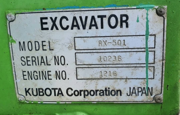 ขายด่วนรถแบคโฮคูโบต้าRX501รุ่นใหม่5ตันคอลโทลสั้นคอลโทลน้ำมันปั้มดีเทียบเท่าPC50รถนอกสถาพดีพร้อมใช้เพิ่งนำเข้ามายังไม่เคยใช้งานในไทยเลย