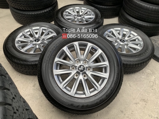ล้อแม็ก Mitsu New Triton Plus ขอบ17 พร้อมยาง 245-65-17 Bridgestone ปี 18 แม็กสวย ดอกยางเต็มๆ
