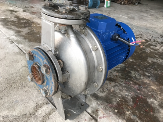 ขายปั๊มน้ำหอยโข่งหัวปั๊มสแตนเลส Ebara 7.5HP. 380V made in Italy ขนาดเข้า 2นิ้ว ออก 1.5นิ้ว รุ่นแรงดันสูงส่งไกล สภาพเดิมๆ หมุนนิ่ม พร้อมใช้งาน