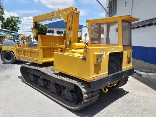 รถดั้มแทรคยาง MST600 ติดเครน 2 ตัน มือสองญี่ปุ่น