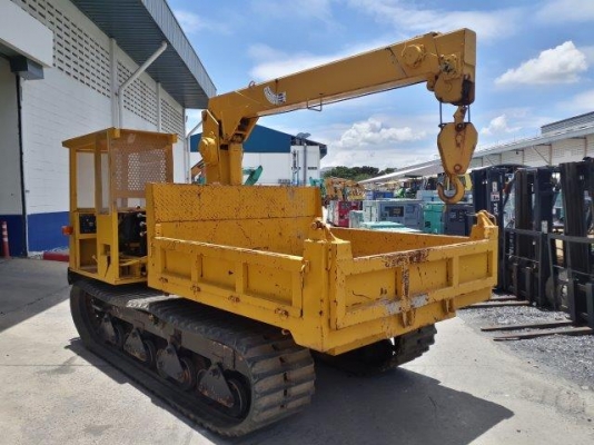 รถดั้มแทรคยาง MST600 ติดเครน 2 ตัน มือสองญี่ปุ่น