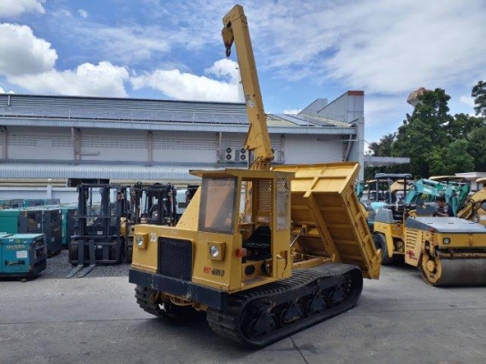 รถดั้มแทรคยาง MST600 ติดเครน 2 ตัน มือสองญี่ปุ่น