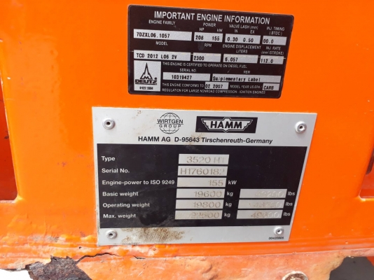 รถบดสั่นสะเทือน 19 ตัน HMM 3520