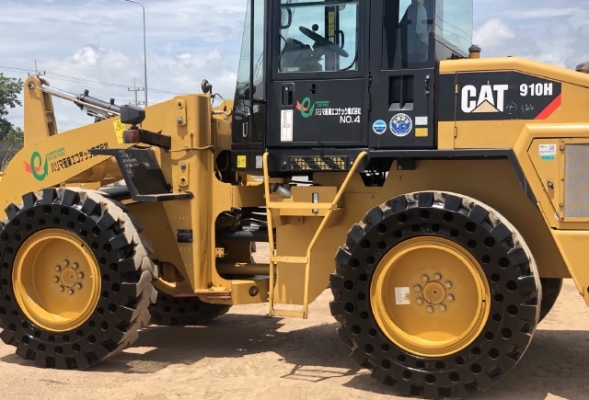 ขายรถตักล้อยาง CAT 910H นำเข้าเองจากญี่ปุ่น สภาพสวยพร้อมใช้ มีVDOการทำงานครับ