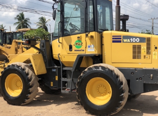 ขายรถตักล้อยาง KOMATSU WA100-5 แขนยาวพิเศษ นำเข้าเองจากญี่ปุ่น สภาพสวยพร้อมใช้ มีVDOการทำงานครับ