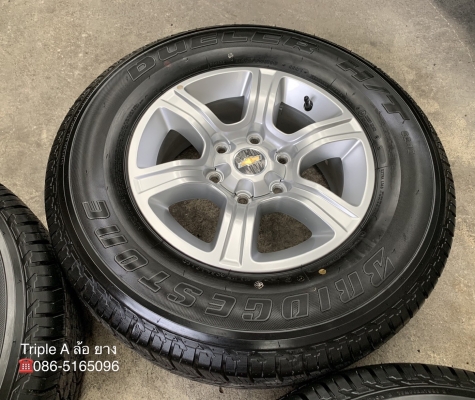 ล้อแม็กป้ายแดง Chevrolet Colorado ตัวสูง ขอบ 16 พร้อมยางใหม่ป้ายแดง 245-70-16 Bridgestone ปี 19 สวยกริ๊บ