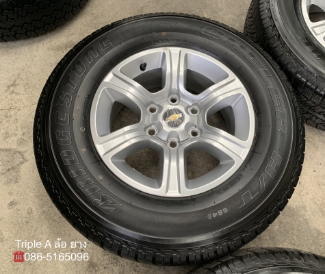 ล้อแม็กป้ายแดง Chevrolet Colorado ตัวสูง ขอบ 16 พร้อมยางใหม่ป้ายแดง 245-70-16 Bridgestone ปี 19 สวยกริ๊บ