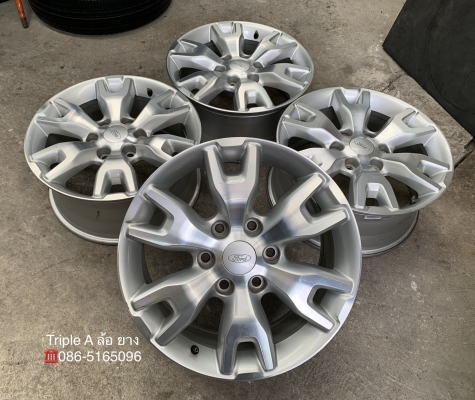ล้อแม็ก Ford Ranger Wildtrak ขอบ18 สีบอร์นเงิน