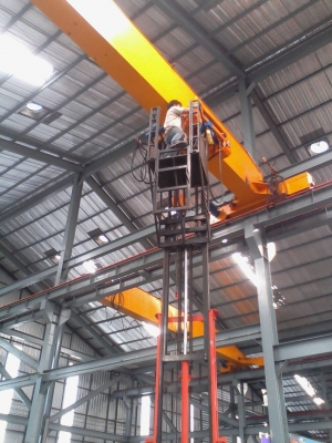 สร้างเครนโรงงาน ประกอบโครงสร้างเครน ติดตั้งเครน ตรวจสอบรอกเครน