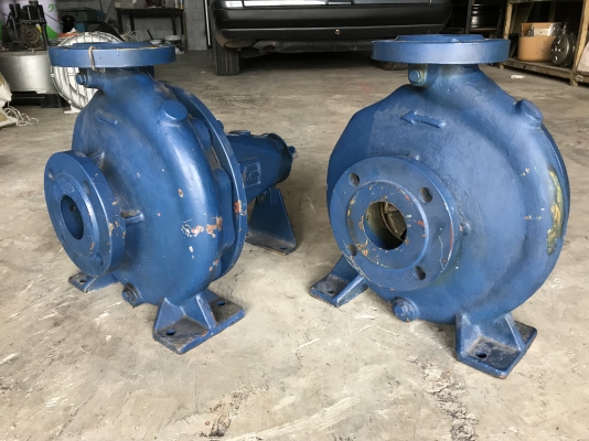 ขายปั๊มน้ำหอยโข่ง Goulds Pump made in USA. ใบพัดทองเหลือง ขนาดเข้า 2.5นิ้ว ออก 2นิ้ว รุ่นใบพัดใหญ่ส่งน้ำไกล ***ของใหม่ไม่เคยใช้งาน*** มี 2ตัว ราคาตัวละ 5,800 บาท