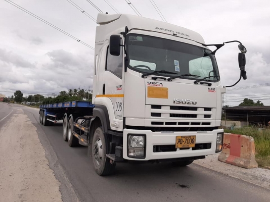 Isuzu 360 แรง ปลายปี 58 หัวลากพร้อมหางพื้นเรียบ รถสวยเดิมทุกจุด ยางดี พร้อมใช้งาน