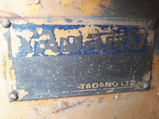 ขาย เครนสลิง ขนาด 2.9 ตัน ยี่ห้อ TADANO ขาสูง 3 ปลอก เก่าญี่ปุ่น มีปั๊มและอุปกรณ์ครบ ขาย เครนสลิง ขนาด 2.9 ตัน ยี่ห้อ TADANO ขาสูง 3 ปลอก เก่าญี่ปุ่น มีปั๊มและอุปกรณ์ครบ