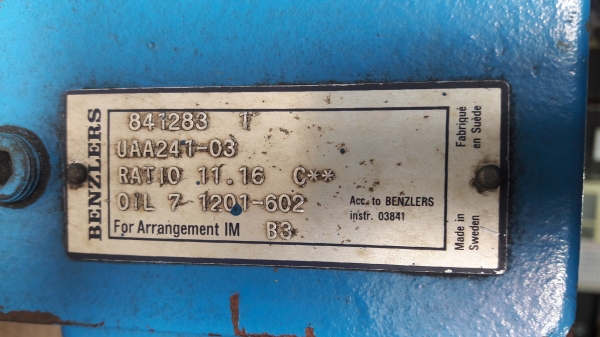 ขาย !! มอเตอร์เกียร์.ABB.ขนาด1แรง380v.สภาพเดิมๆพร้อมใช้งาน