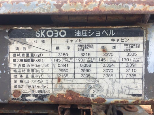 ขาย KOBELCO รุ่น SK030