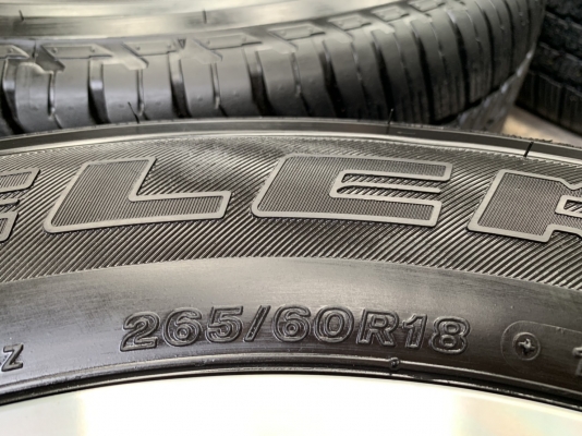 ล้อแม็กป้ายแดง Toyota New Fortuner ขอบ 18 พร้อมยางป้ายแดง 265-60-18 Bridgestone ปี 19 แม็กสวย ดอกเต็มๆ