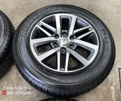 ล้อแม็กป้ายแดง Toyota New Fortuner ขอบ 18 พร้อมยางป้ายแดง 265-60-18 Bridgestone ปี 19 แม็กสวย ดอกเต็มๆ
