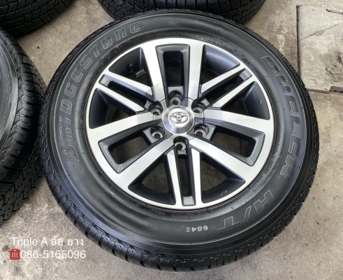 ล้อแม็กป้ายแดง Toyota New Fortuner ขอบ 18 พร้อมยางป้ายแดง 265-60-18 Bridgestone ปี 19 แม็กสวย ดอกเต็มๆ