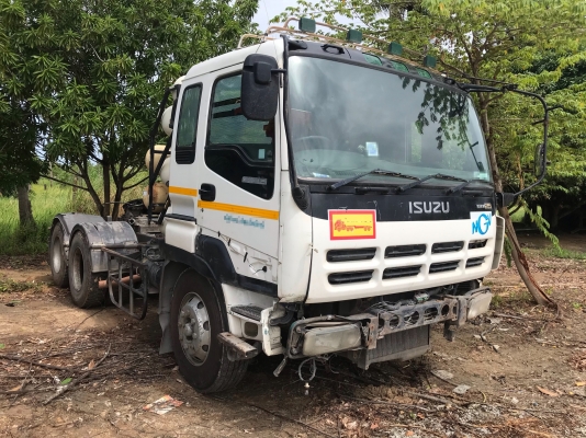 รถอีซูซุ 10 ล้อติดก๊าซ (หัวลาก) GIGA - 335 แรงม้า.  (เปลี่ยนเครื่อง K13C)  สนใจติดต่อ 081 - 6079515     line ID : 081-6079515