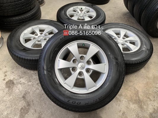 ล้อแม็ก Mitsu Triton ขอบ 16 พร้อมยาง 245-70-16 Deestone ปี 13 สภาพดี