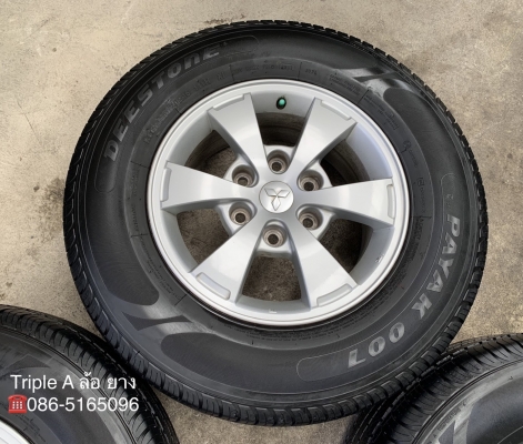 ล้อแม็ก Mitsu Triton ขอบ 16 พร้อมยาง 245-70-16 Deestone ปี 13 สภาพดี