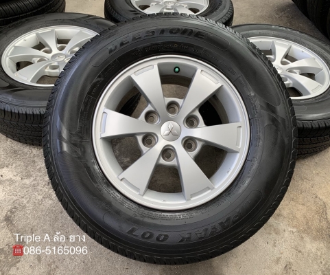 ล้อแม็ก Mitsu Triton ขอบ 16 พร้อมยาง 245-70-16 Deestone ปี 13 สภาพดี