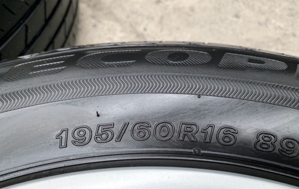 ล้อแม็ก Honda Civic FD ขอบ 16 พร้อมยาง 195-60-16 Bridgestone ปี 16