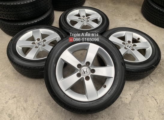 ล้อแม็ก Honda Civic FD ขอบ 16 พร้อมยาง 195-60-16 Bridgestone ปี 16