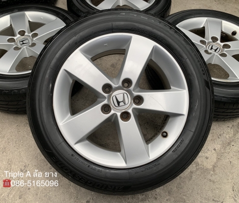 ล้อแม็ก Honda Civic FD ขอบ 16 พร้อมยาง 195-60-16 Bridgestone ปี 16