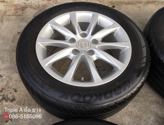 ล้อแม็ก Honda Civic FC สีบอร์น ขอบ16 พร้อมยาง 215-55-16 Hankook ปลายปี 16