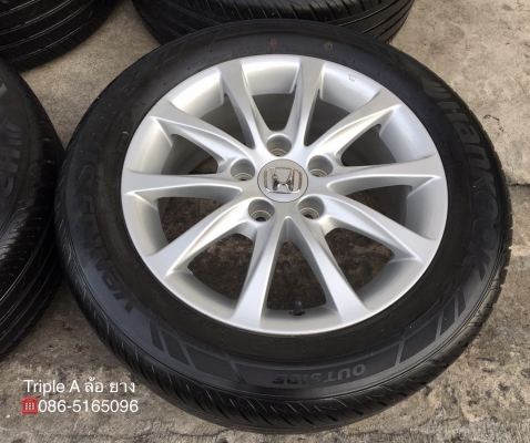 ล้อแม็ก Honda Civic FC สีบอร์น ขอบ16 พร้อมยาง 215-55-16 Hankook ปลายปี 16
