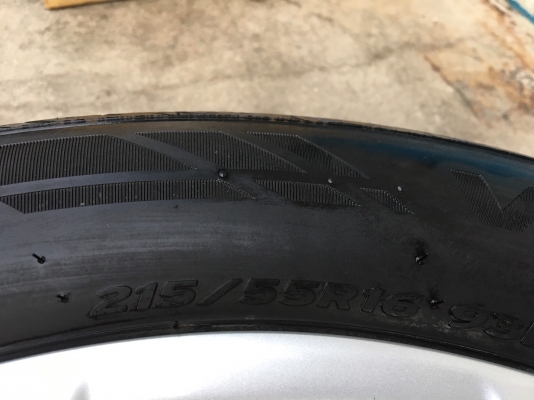 ล้อแม็ก Honda Civic FC สีบอร์น ขอบ16 พร้อมยาง 215-55-16 Hankook ปลายปี 16