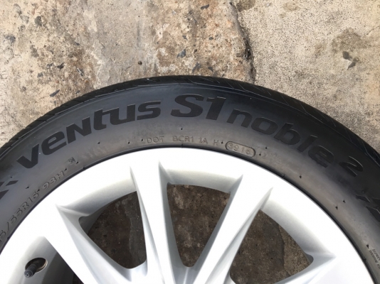 ล้อแม็ก Honda Civic FC สีบอร์น ขอบ16 พร้อมยาง 215-55-16 Hankook ปลายปี 16