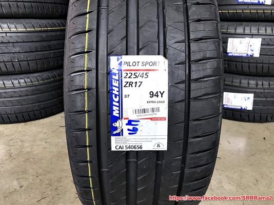 MICHELIN PILOT SPORT4 225/45ZR17 ยางสปอร์ต ยางใหม่ปี19 ราคาพิเศษ