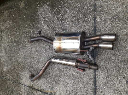 ชุดสูตรท่อไอเสียนอกแท้สแตนเลส ตัดจาก New Beetle 2.0 TURBO ขนาด 2.5 นิ้ว
