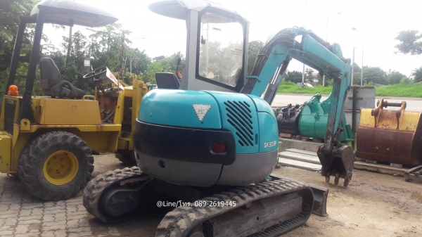 SALE* ขายด่วนถูกสุดๆรถขุด KOBELCO SK30UR-2 เครื่องยนต์ยันม่าร์ 3TNE84 จำนวน 3 สูบ คอนโทรลน้ำมัน ปั๊มนิ้ว มีหลังคา แทรคยาง มีเอกสาร พร้อมใช้งาน
