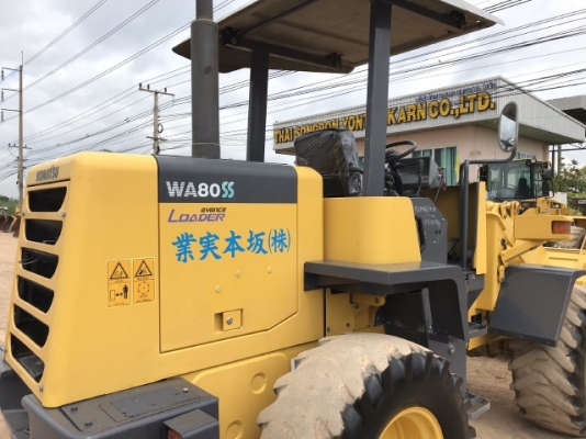 ขายรถตักล้อยาง KOMATSU WA80-3 นำเข้าเองจากญี่ปุ่น สภาพสวยพร้อมใช้งาน มีVDOการทำงานครับ