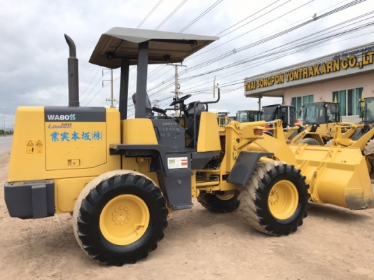ขายรถตักล้อยาง KOMATSU WA80-3 นำเข้าเองจากญี่ปุ่น สภาพสวยพร้อมใช้งาน มีVDOการทำงานครับ