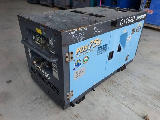 PDS75S - เครื่องปั๊มลม Airman ขนาด 7bar 75cfm. สวยสวย พร้อมใช้ by OEK 098-5625920