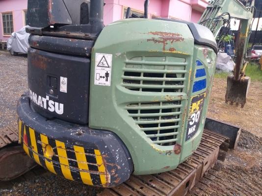 ขายรถแมคโค KOMATSU PC30MR-2 แทรคเหล็ก คอนโทรลสั้น ปั้มนิ้ว มีไปบ์ปิ้ง ติอต่อ 098-7962549