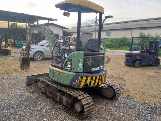 ขายรถแมคโค KOMATSU PC30MR-2 แทรคเหล็ก คอนโทรลสั้น ปั้มนิ้ว มีไปบ์ปิ้ง ติอต่อ 098-7962549