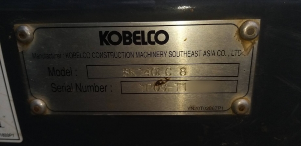 ขายดาวน์แบคโฮ MOBELCO SK140LC-8 YP09-T 2784ชั่วโมง สนใจโทร 081-970-1072
