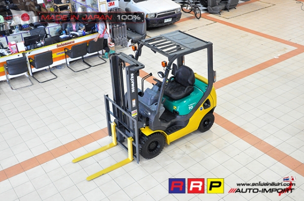 ขายรถโฟล์คลิฟท์มือสอง KOMATSU รุ่น FG10T-20-654788 นำเข้าจากประเทศญี่ปุ่น 100\% ไม่เคยใช้งานในไทย