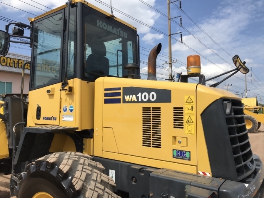 ขายรถตักล้อยาง KOMATSU WA100-6 ปี 2013 นำเข้าเองจากญี่ปุ่น สภาพสวยพร้อมใช้งาน มีVDOการทำงานครับ