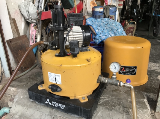 ขายปั๊มน้ำอัตโนมัติ Mitsubishi 250W สภาพสวยใหม่มาก หมุนนิ่ม ตรวจเช็คแรงดันเรียบร้อย ไม่มีรั่วซึม พร้อมใช้งาน ราคา 3,000 บาทพร้อมส่ง